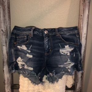 Distressed shorts